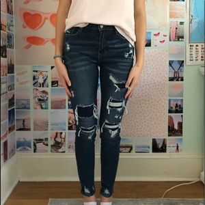Judy Blue Ripped Skinny Jeans